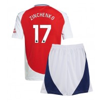 Arsenal Oleksandr Zinchenko #17 Domáci Detský futbalový dres 2024-25 Krátky Rukáv (+ trenírky)